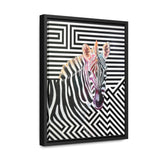 The Zebra | Framed Gallery Canvas Wrap