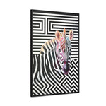 The Zebra | Framed Gallery Canvas Wrap