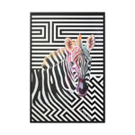 The Zebra | Framed Gallery Canvas Wrap