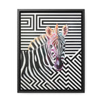 The Zebra | Framed Gallery Canvas Wrap