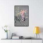 The Zebra | Framed Gallery Canvas Wrap