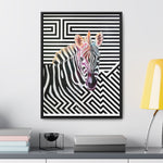 The Zebra | Framed Gallery Canvas Wrap