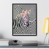 The Zebra | Framed Gallery Canvas Wrap