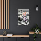 The Zebra | Framed Gallery Canvas Wrap