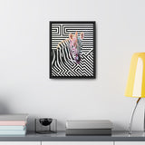 The Zebra | Framed Gallery Canvas Wrap