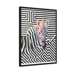 The Zebra | Framed Gallery Canvas Wrap